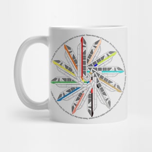 Please Stand Clear of the Monorail Color Wheel Mug